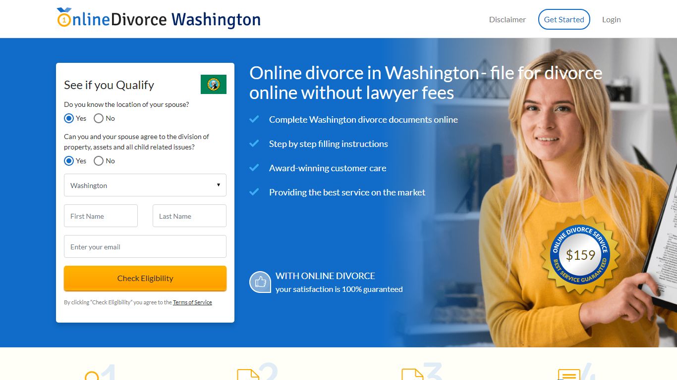 Online Divorce in Washington | Cheap WA Divorce Papers (24/7)