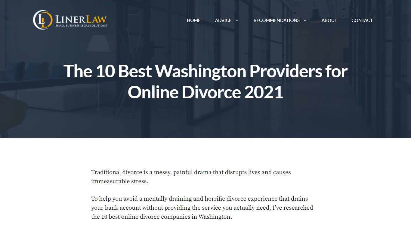 10 Best Washington Online Divorce Providers: 2022 Review - Liner Law